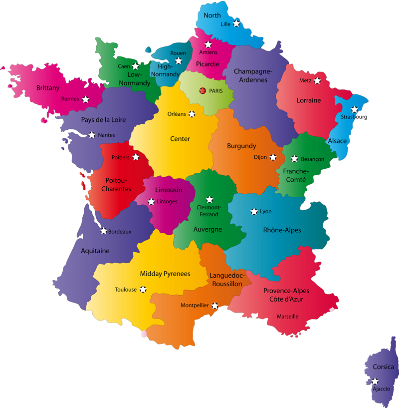 Locate French sister cities on Map of France. Sister State Agreement between