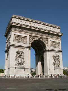 arc de triomphe - paris, france